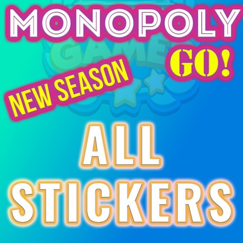Monopoly stickers 6 - go, star
